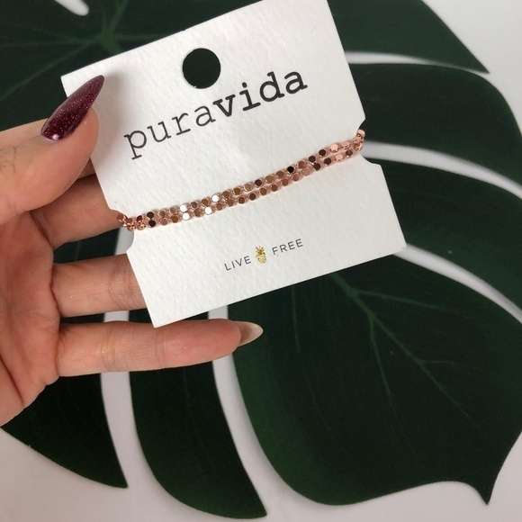 NWT pura vida set of 3 bracelets Rosie Coin & La Concha Bracelet Stack - Picture 4 of 5